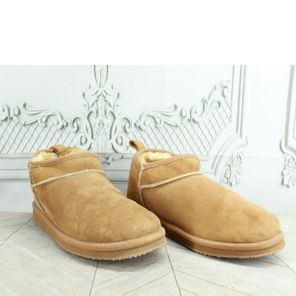 LL Bean Brown Suede Wicked Good Shearling Lined Slipper Ankle Boot Size 8 M - Picture 3 of 9